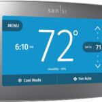 Sensi Touch Smart Thermostat by Emerson with Touchscreen Color Display, Programmable, Wi-Fi, Mobile App, Easy DIY, Data Privacy, Works with Alexa, Energy Star Certified, ST75S-Silver, C-Wire Required