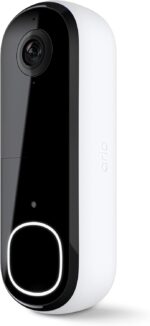 Arlo Video Doorbell 2K (2nd Gen, Latest Release), Wireless or Wired Option, 2-Way Audio, Night Vision, Head to Toe Video View, Package Detection, Person & Vehicle Recognition, 1-Month Secure Plan