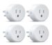 Govee Smart Plug, WiFi Plugs Work with Alexa & Google Assistant, Smart Outlet with Timer & Group Controller, WiFi Outlet for Home, No Hub Required, ETL & FCC Certified, 2.4G WiFi Only, 4 Pack