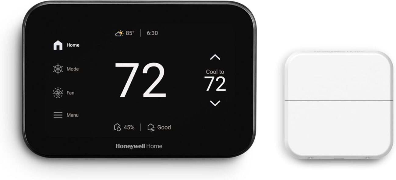 Honeywell Home X8S Premium Smart Programmable Wi-Fi Thermostat with Sensor, Video Doorbell Access, Humidity Control, 5" Customizable Touchscreen, Energy Star, Works with Alexa, Matter, Apple, Google