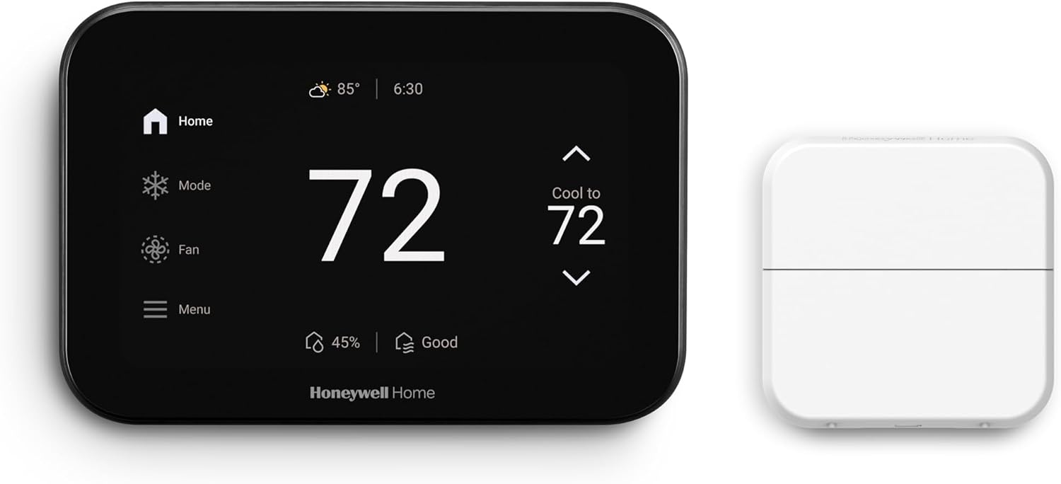Honeywell Home X8S Premium Smart Programmable Wi-Fi Thermostat with Sensor, Video Doorbell Access, Humidity Control, 5″ Customizable Touchscreen, Energy Star, Works with Alexa, Matter, Apple, Google