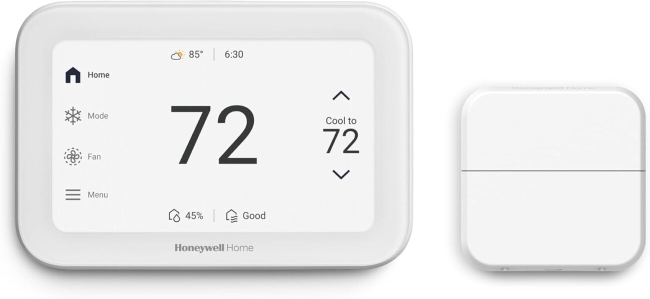 Honeywell Home X8S Premium Smart Programmable Wi-Fi Thermostat with Sensor, Video Doorbell Access, Humidity Control, 5" Customizable Touchscreen, Energy Star, Works with Alexa, Matter, Apple, Google