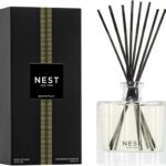 NEST New York Reed Diffuser, Grapefruit – 5.9 fl oz – Fragrance for Up to 90 Days – Reusable, Refillable Glass Holder – Includes 8 All-Natural Reed Sticks – Flame Free