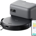 eufy Like-New C10 Robot Vacuum Self Emptying, 8 Weeks Hands Free, Advanced Smart Mapping with LiDAR Navigation, 2.85-Inch Slim Design, Powerful Suction, Edge Expansion Brush for Pet Hair（Renewed）