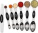 Magnetic Measuring Spoons Set Stainless Steel with Leveler, Stackable Metal Tablespoon Measure Spoon for Baking, Cups and Spoon Set Kitchen Gadgets Apartment Essentials Fits in Spice Jars