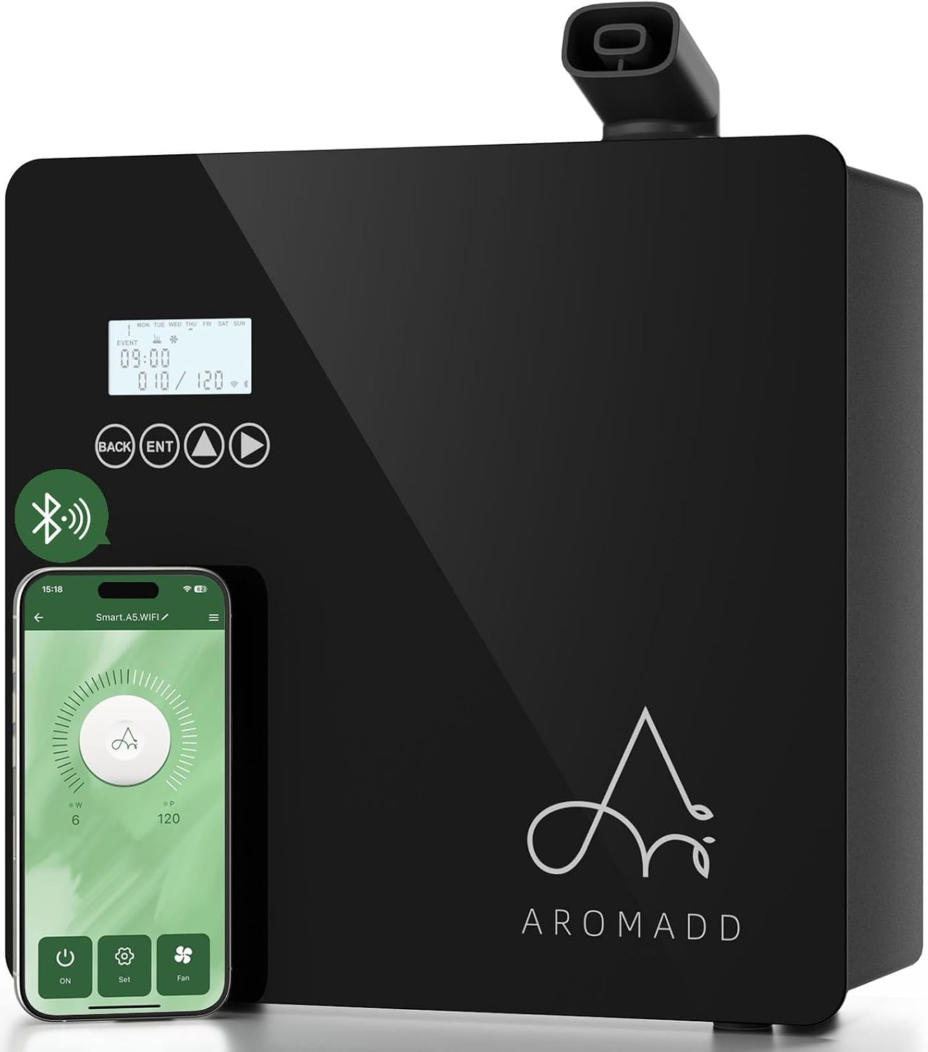 2025 Upgraded 3500 Sq.Ft Smart Scent Diffuser – HVAC System, Whole House Aroma & Hotel Collection Diffuser, Waterless Essential Oil Diffuser for Home Large Room, Cold Air Tech, 600mL (Black) 2025 Upgraded 3500 Sq.Ft Smart Scent Diffuser – HVAC System, Whole House Aroma & Hotel Collection Diffuser, Waterless Essential Oil Diffuser for Home Large Room, Cold Air Tech, 600mL (Black)