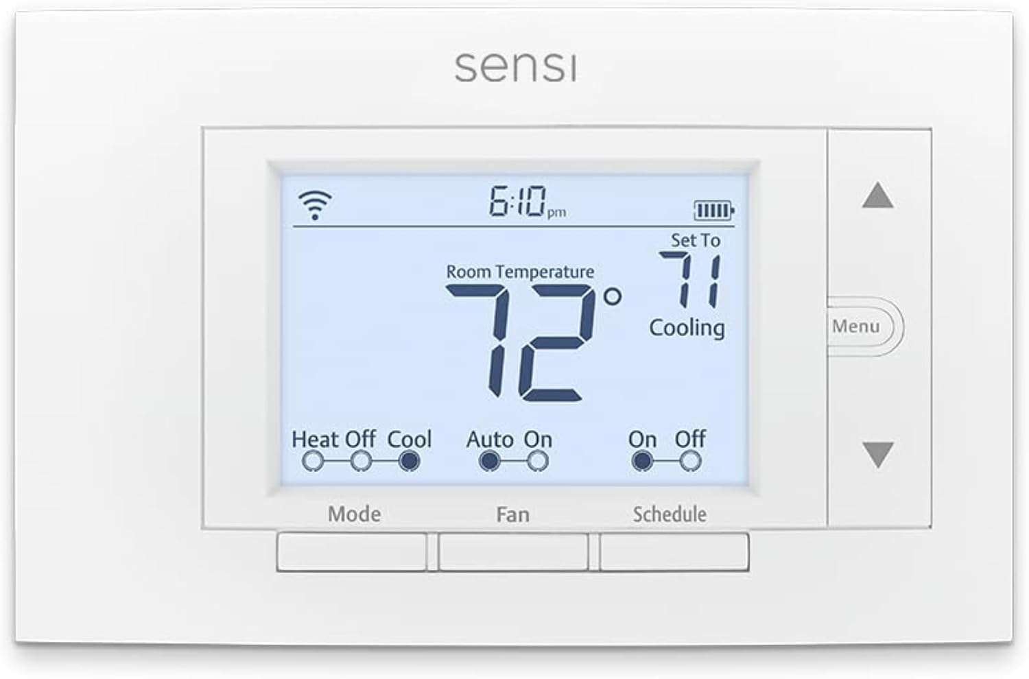 Sensi Smart Thermostat, 100 Years of Expertise, Wi-Fi, Data Privacy, Programmable, Easy DIY Install, Works with Alexa, Energy Star Certified, Mobile App, ST55