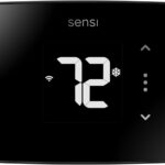 Sensi Lite Smart Thermostat, Programmable, WiFi, Easy DIY, Works With Alexa, ENERGY STAR Certified, ST25, Most Systems C-Wire Not Required, C-Wire needed with Heat/Cool Only & Heat Pump System – Black