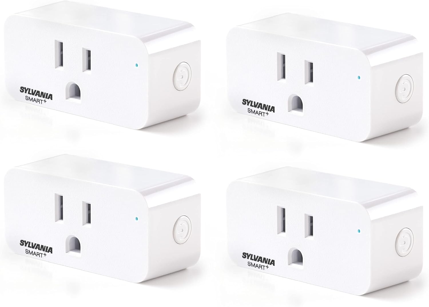 Sylvania WiFi Smart Plug, Voice Control, Compatible with Alexa and Google Home, Timer, On/Off, White – 4 Pack (75703) Sylvania WiFi Smart Plug, Voice Control, Compatible with Alexa and Google Home, Timer, On/Off, White – 4 Pack (75703)