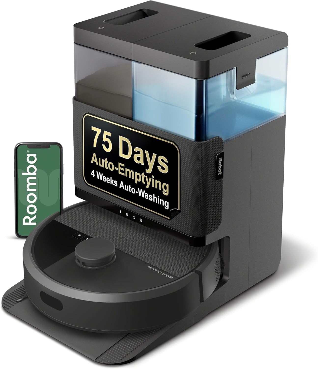 iRobot Roomba Plus 405 (G185) Combo Robot Vacuum & Mop with AutoWash Dock – Spinning Mop Pads, Self-Empties, Pad Washing & Drying, Self-Cleaning, Pad-Lift, LiDAR Navigation iRobot Roomba Plus 405 (G185) Combo Robot Vacuum & Mop with AutoWash Dock – Spinning Mop Pads, Self-Empties, Pad Washing & Drying, Self-Cleaning, Pad-Lift, LiDAR Navigation
